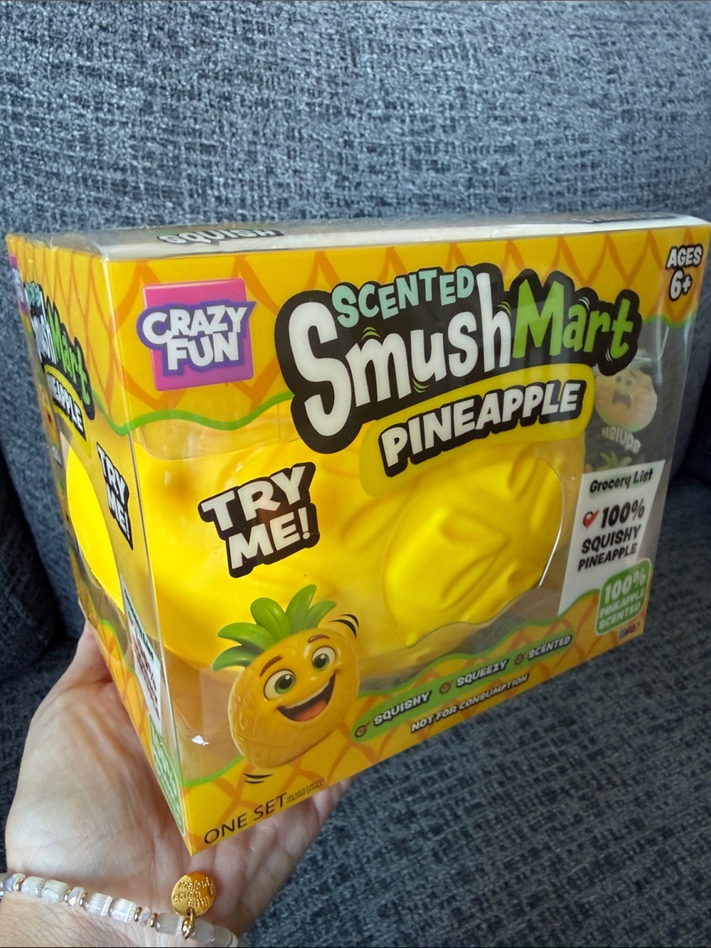 BNIB RMS SmushMart Jumbo Scented Pineapple